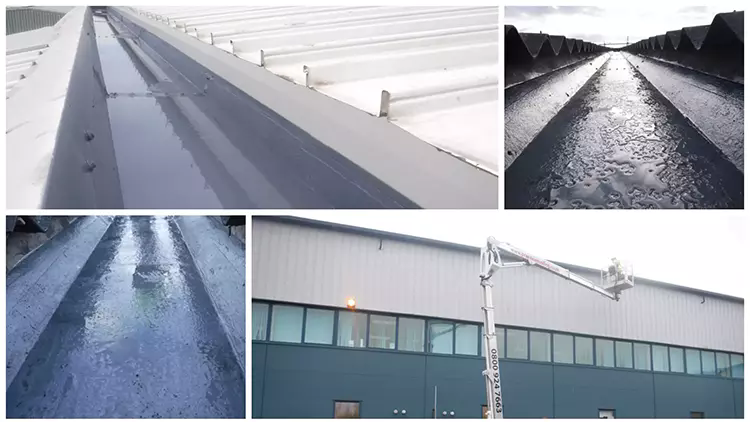 Gateshead Industrial gutter refurbishment